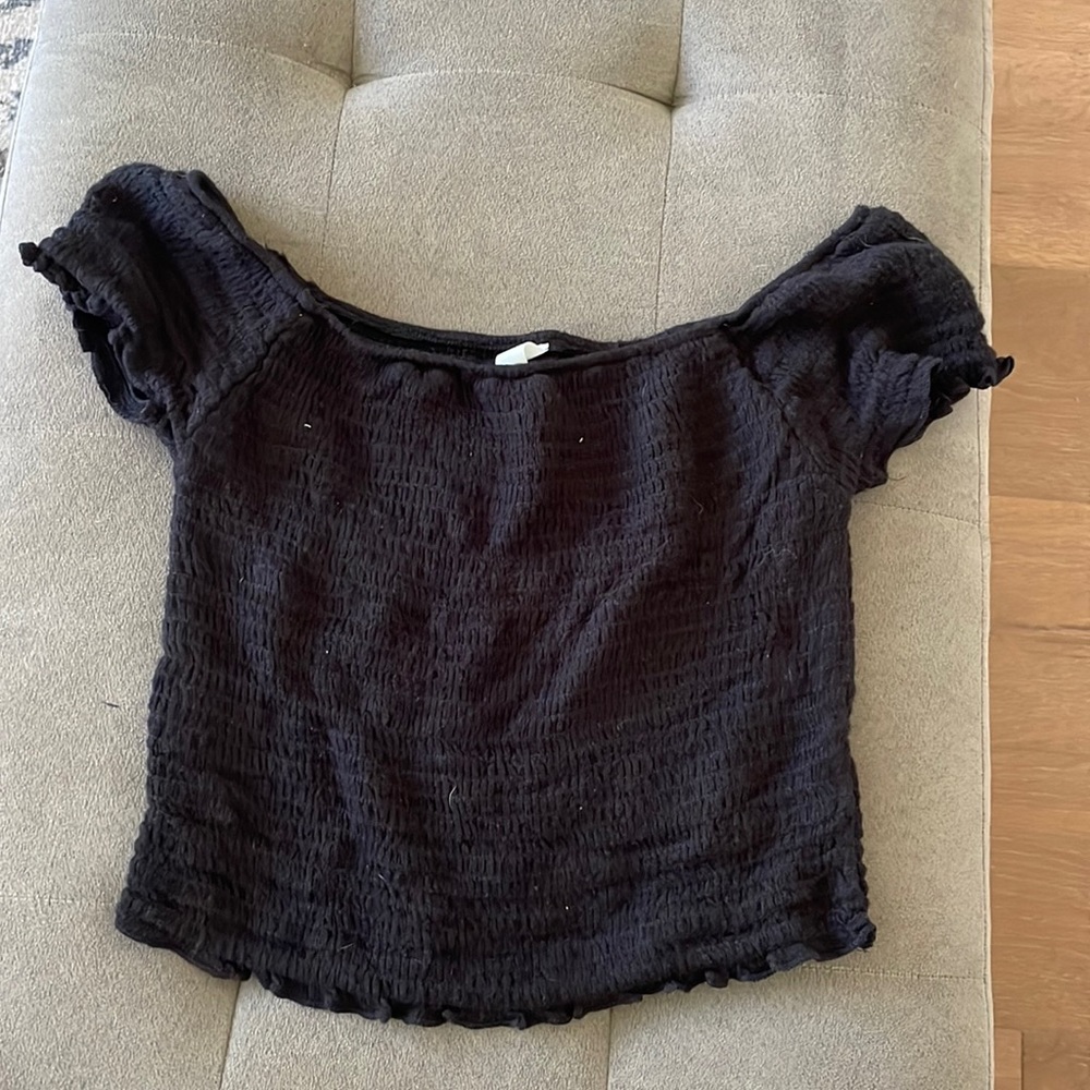 Black crop top